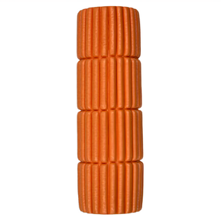 QMAT MiNi按摩滾筒 小竹竿, 6 x 20cm, 橘色, 1個