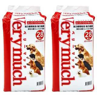 VeryMuch 寵物尿布 強力瞬間吸收 強力脫臭 薄型壓製 60x90cm, 28片, 2包