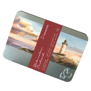 Hahnemuhle 水彩明信片 230GSM冷壓紋理 易於上色 適合水彩、色鉛筆等多種媒材, 1個