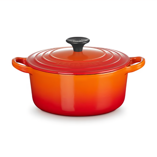 LE CREUSET 圓鐵鍋 2.9kg 1.8L, 1個, 火焰橘, 18cm