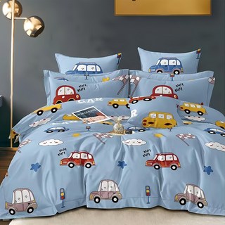 Annette 台灣製 舒柔棉 薄床包+枕套組