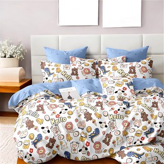 E-ROU 伊柔寢飾 銀離子防螨抗菌天鵝絨 台灣製 雙人兩用被, 歡樂一家