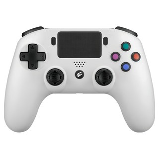FlashFire 富雷迅 無線遊戲手把 PS4副廠 可有線支援PC/iOS/安卓使用 白色, 1個