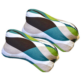 IKEHIKO 日本池彥 紓壓骨頭枕 HoNe 100%棉 日本製, 枯山水之綠, 15 x 15 x 32cm, 2個