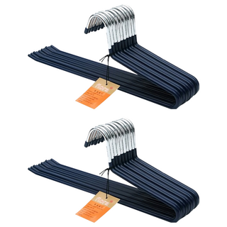 NATURE LIVING 防滑塗層1段褲掛 35公分褲架 10件組, 深藍色, 2組