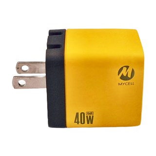 MYCEll 積進科技 40W GaN 2 USB-C 氮化鎵智能充電器 PD40W/20W, 布丁色, 1個