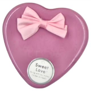 浪漫愛心小巧香皂花鐵盒, 粉色, 1個