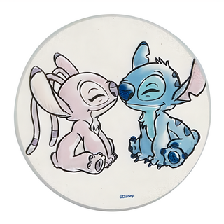 收納王妃 史迪奇珪藻土杯墊, 史迪奇親吻款, 1個