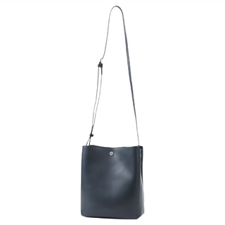 Legato Largo NS-LG-P0116-BKB 小法式斜背水桶包-黑色, 19 x 10 x 21cm + 背帶95~128cm