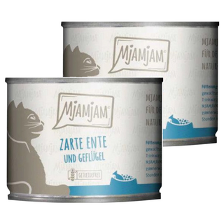 MjAMjAM 魔力喵 鮮肉主食貓罐, 嫩鴨 + 幼齒胡蘿蔔, 200g, 2罐