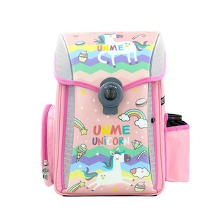 UnMe 夢想家透氣輕量人體工學後背書包, 38 x 27 x 18cm, 彩虹小馬 粉紅色