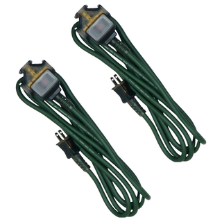 MAX STAR 太星電工 一開三插動力軟線, 5m, 軍綠色, 2條