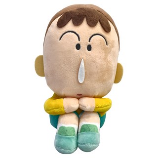 BANDAI BP 蠟筆小新 絨毛玩偶 坐著等的正男跟阿呆 12歲以上, 阿呆 多色, 1個