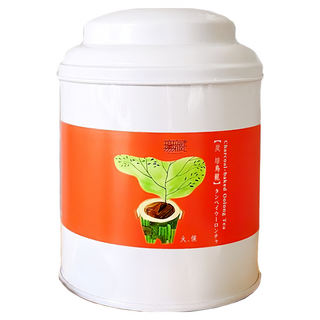 無藏 阿里山故事茶 炭焙烏龍 圓鐵罐 台灣阿里山高山茶葉 龍眼木熏焙72小時, 100g, 1罐