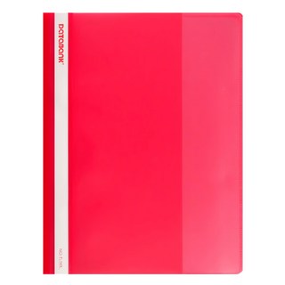 DaTaBanK 三田文具 2孔商業資料夾 A4 PP材質 耐用環保 輕薄設計 方便好攜帶, 紅色, 12本