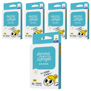 derma Angel 護妍天使 隱形痘痘貼 日用, 24枚, 5盒, 24片