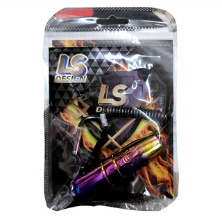 LS DESIGN 流星錘 304白鐵 收合長度 20cm 可伸縮 65cm 高強度鋼絲彈簧繩, 1個, 鍍鈦