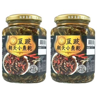 金太子 豆豉朝天小魚乾, 350g, 2罐