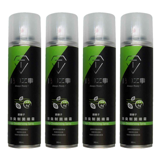 T-FENCE 防御工事 Ag+ Deodorizing Spray 球鞋除臭 制菌噴霧 銀離子 280ml, 4瓶