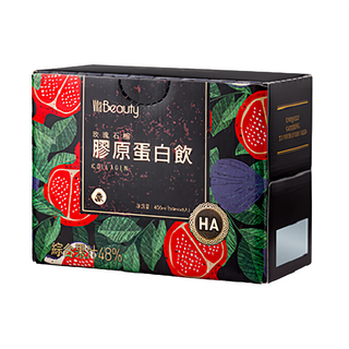 VitaBeauty 玫瑰石榴膠原飲 HA 8瓶 5000mg膠原蛋白+維生素C+玻尿酸鈉, 400ml, 1盒
