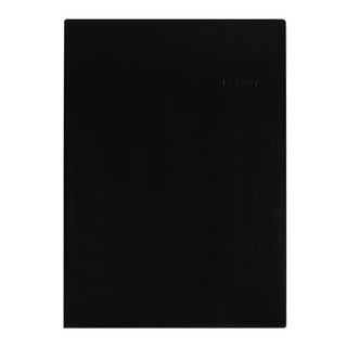 珠友文化 A4 膠皮筆記本 橫線，80磅高級雪白畫刊紙，無毒大豆油墨，可完全攤平, 黑色, 1本