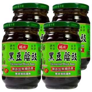 龍宏 黑豆蔭豉，無添加焦糖色素 無添加防腐劑, 400g, 4罐