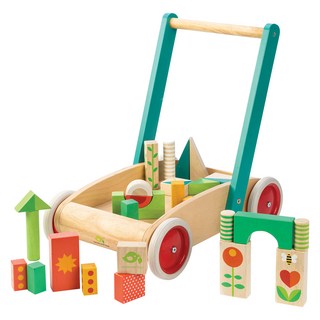 tender leaf 繽紛積木學步車 18個月以上, 多色, 1組