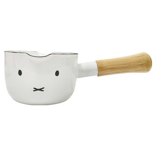 FUJIHORO 木柄單手鍋 12cm, 白色, 1個