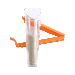 E.dot 烘焙粉類測量器 密封夾 13.5 x 3.6cm, 橘色, 1個