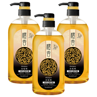 TOP 脫普 檀香洗髮精 沉穩檀香氣 100%無矽靈, 800g, 3瓶