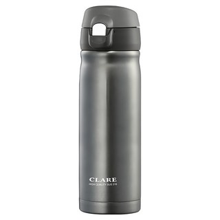 CLARE 絢彩真空彈跳杯, 鐵灰, 480cc, 1個
