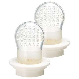 PiYOPiYO 黃色小鴨 副食品咬咬棒替換咬嘴, 四個月以上適用, 人體工學設計, 利於抓握、啃咬, 830559, 2個