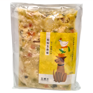 FIVE-FIFTY PET 五歲半 狗狗主食餐 汪！是親子丼 150g 3入, 3包