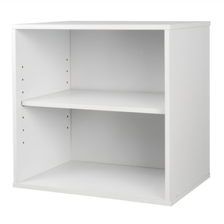 EASYHOME CUBE 魔術方塊可堆疊開放收納櫃 41 x 28.4 x 40.6公分 台灣製, 白色, 1個