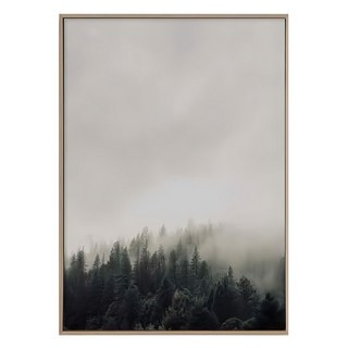 山的呼喚系列 濃霧森林 木色, 59.4 x 42cm