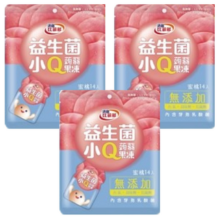 活益比菲多 蜜桃益生菌Q凍 蒟蒻果凍 無添加, 280g, 3袋