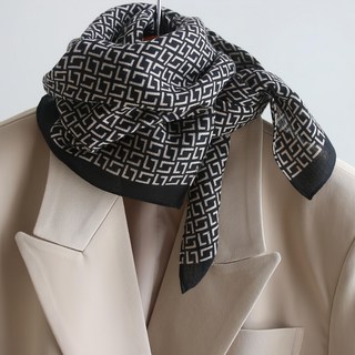 巴比秀 德克 經典 方形 絲巾