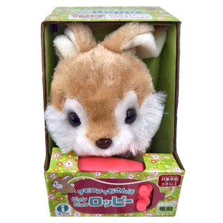 IWAYA 線控可愛兔，毛絨布ABS塑膠材質, 1個, Brown, 11.5cm