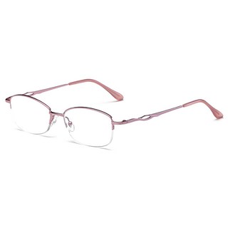 【MEGASOL】輕巧簡約甜美粉簍空老花眼鏡(8111-200度)