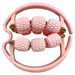 MICHAEL FITNESS 麥克健身 升級三層18輪夾腿按摩器 雲霞粉, 1個