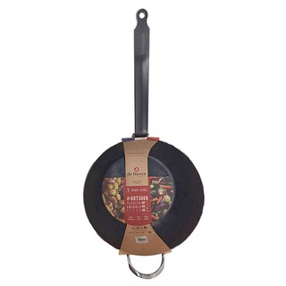 de Buyer 畢耶 輕礦藍鐵 新包裝戶外系列 單柄深煎炒鍋 5414.32 5.5L, 32cm, 1個