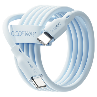 CODEWAY PALLET系列 100W PD USB-C to USB-C 傳輸線, 120cm, 藍色, 1條