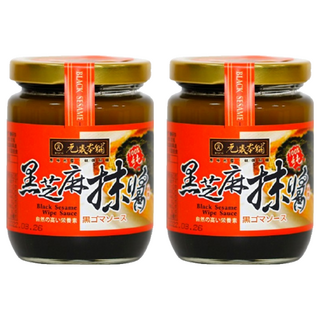 元歲本舖 黑芝麻抹醬, 嚴選特級黑芝麻, 天然無添加, 富含芝麻素等多種營養, 250g, 250ml, 2罐