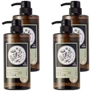 tsaio 上山採藥 咖啡因極淨沐浴露, 600ml, 4瓶