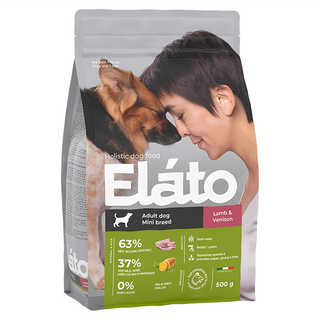 Elato 杜莎 成犬用天然無穀犬糧 低敏配方 嫩羊野鹿 義大利製造, 500g, 1袋