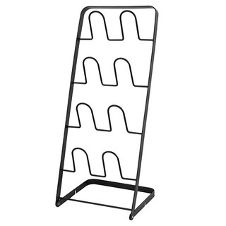 comet Home 摺疊式4層室內拖鞋架 25 × 22.5 × 61cm, 1個, 黑色