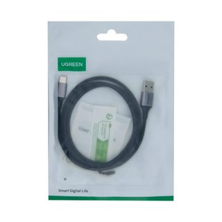 UGREEN 綠聯 USB Type-C充電線 Aluminum BRAID版, 1m, 黑色, 1條