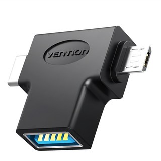 VEnTIOn 威迅 CDI系列 USB3.0轉Type C Micro USB OTG轉接頭, CDIB0, 2個