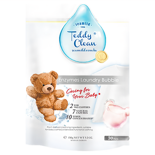 清淨海 Teddy Clean系列 植萃酵素洗衣膠囊 爽身粉, 30顆, 1袋