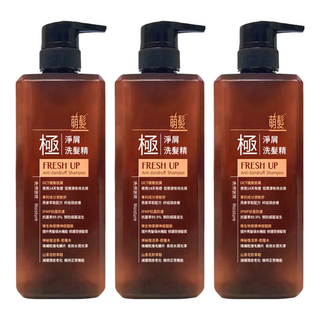 萌髮 淨屑洗髮精 淨油保濕, 500g, 3瓶